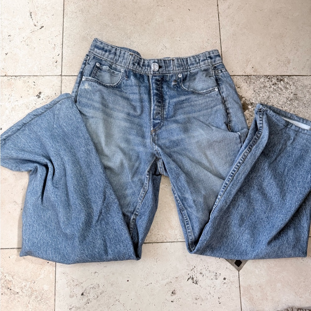 Rag & Bone Miramar Wide-Leg Pants • Medium Wash Denim